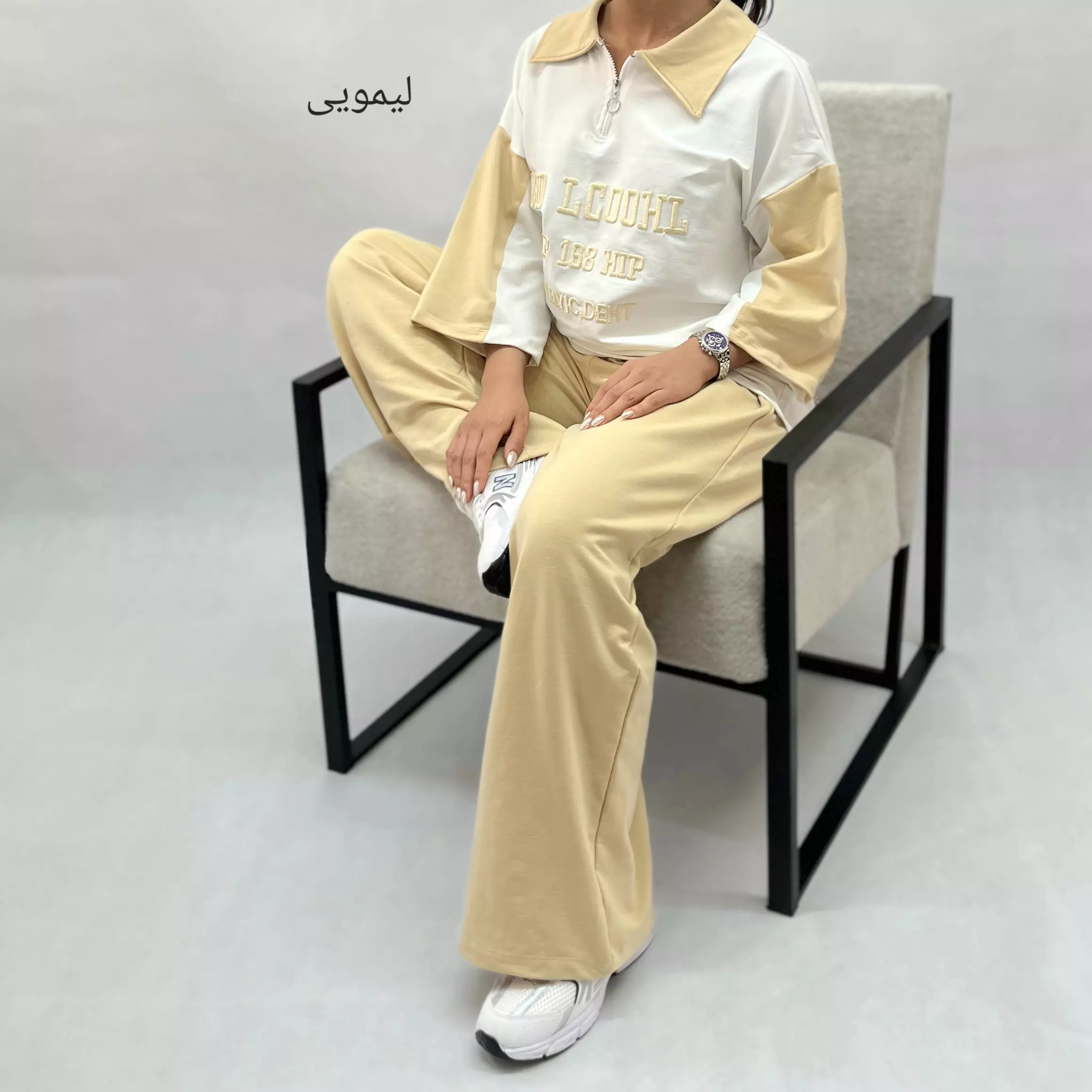ست تیشرت و شلوار نیم زیپ 00113474035